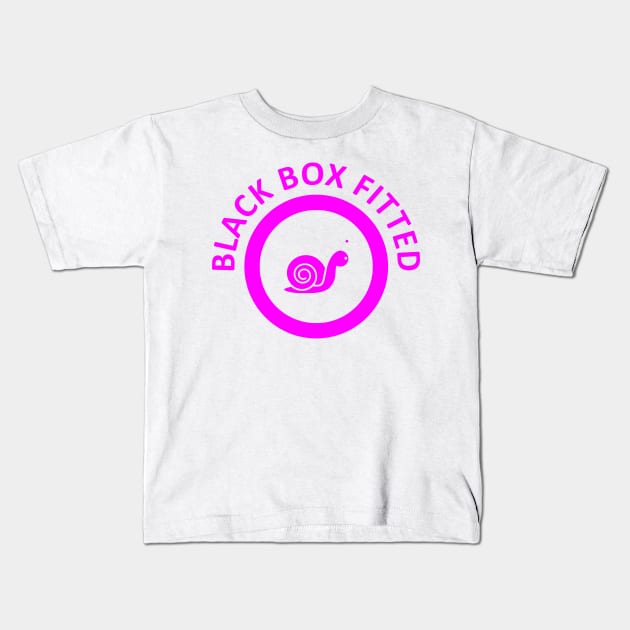 Black box, young and new car drivers Kids T-Shirt by Applecrunch